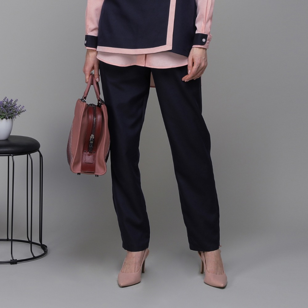 Dark Navy Pipe Pants