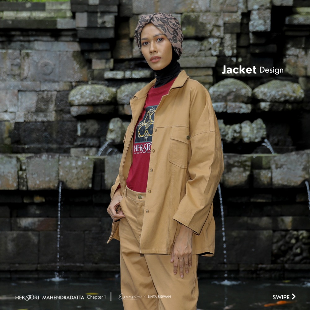 Hijab, Jacket, Celana, dan Brooch Dijual Terpisah