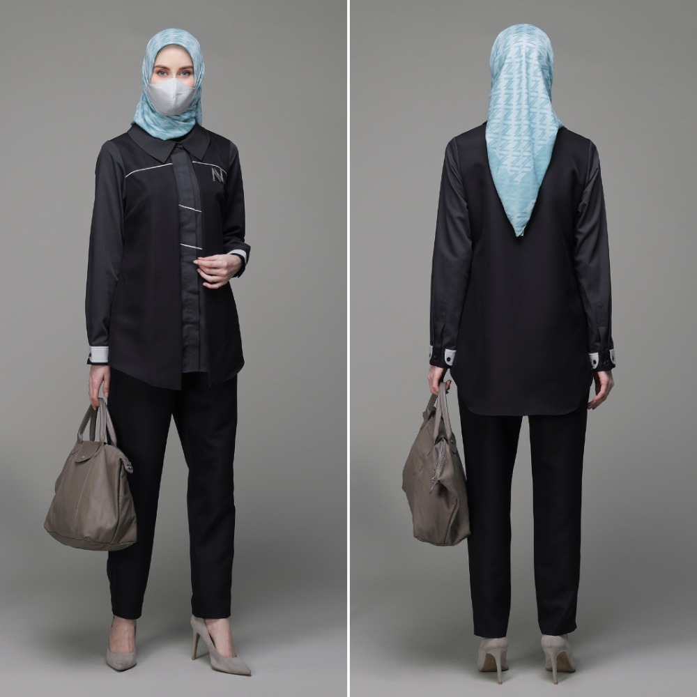 Hijab, Kemeja, Celana, dan Brooch Dijual Terpisah