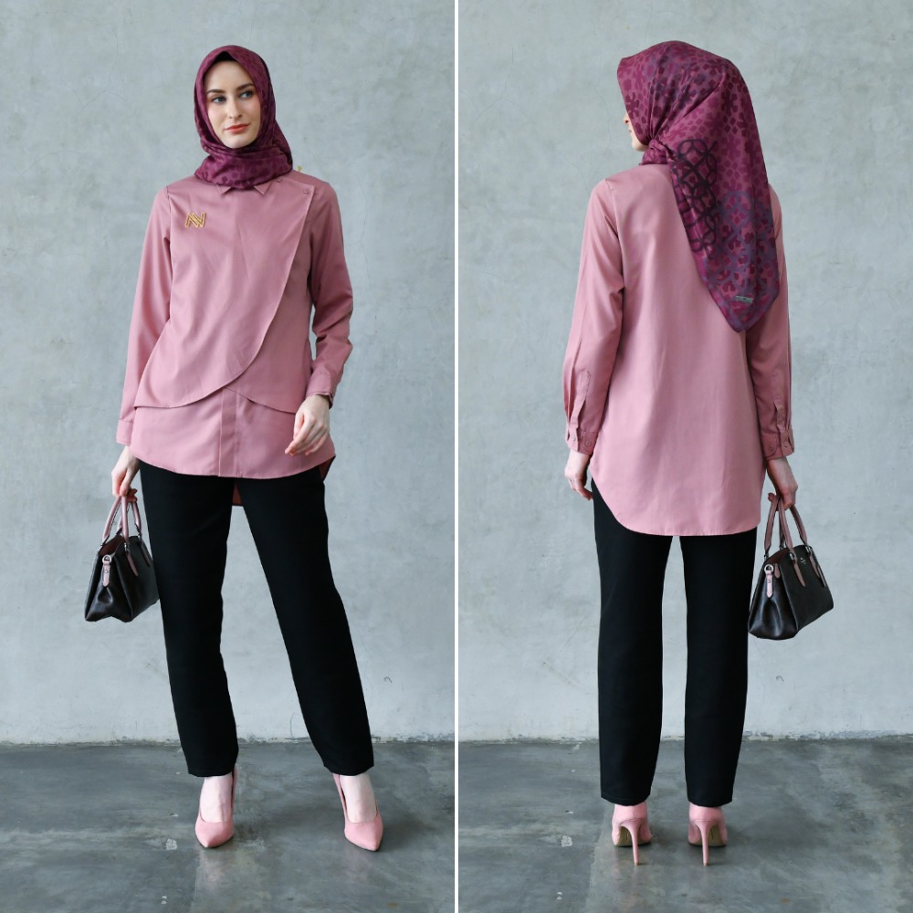 Hijab, Kemeja, Celana, dan Brooch Dijual Terpisah