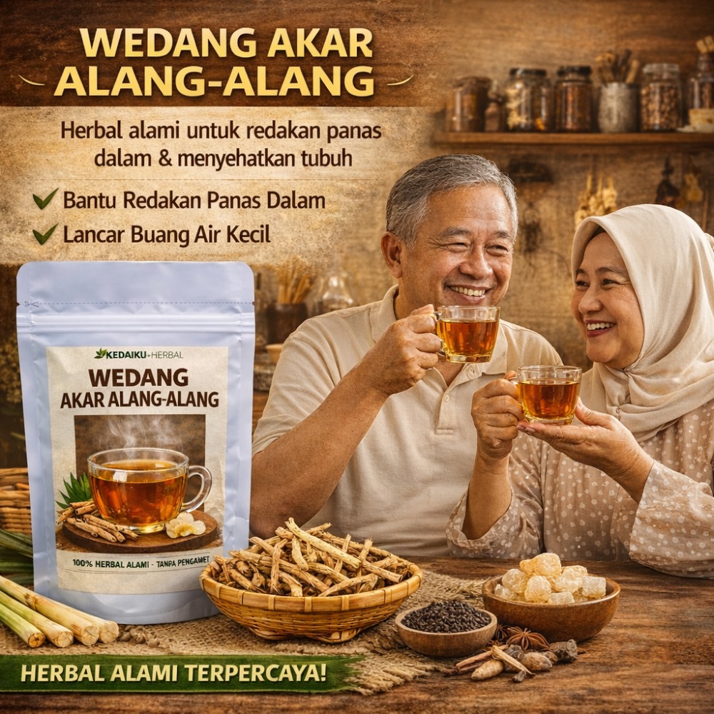 Kemasan Wedang Akar Alang-Alang