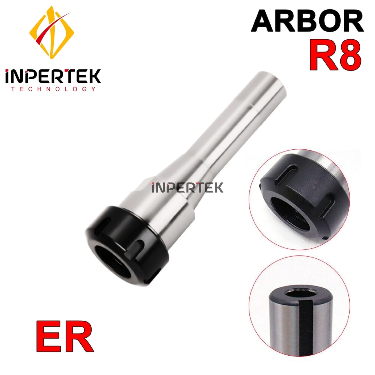Supporto R8 Per Fresa Supporto Adattatore Arbor Per Fresatrice - Tipo R8, Temperato, Compatibile Con Macchine Bridgeport Adattatore Fresatura Gusci