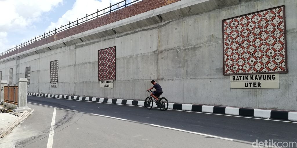 Flyover Solo pakai ornamen "Batik" untuk memperindah tampilannya