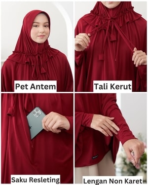 Hijab Tangan Kantong Yasmeena
