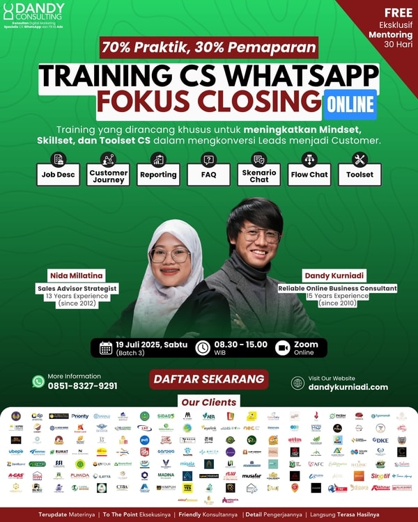 training cs whatsapp