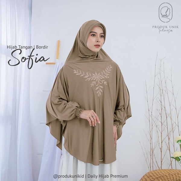 Sofia Hijab Lengan Bordir